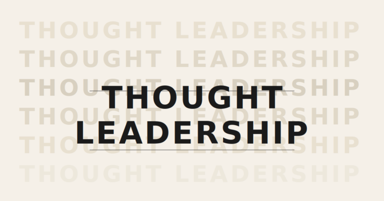 thought leadership corporativo